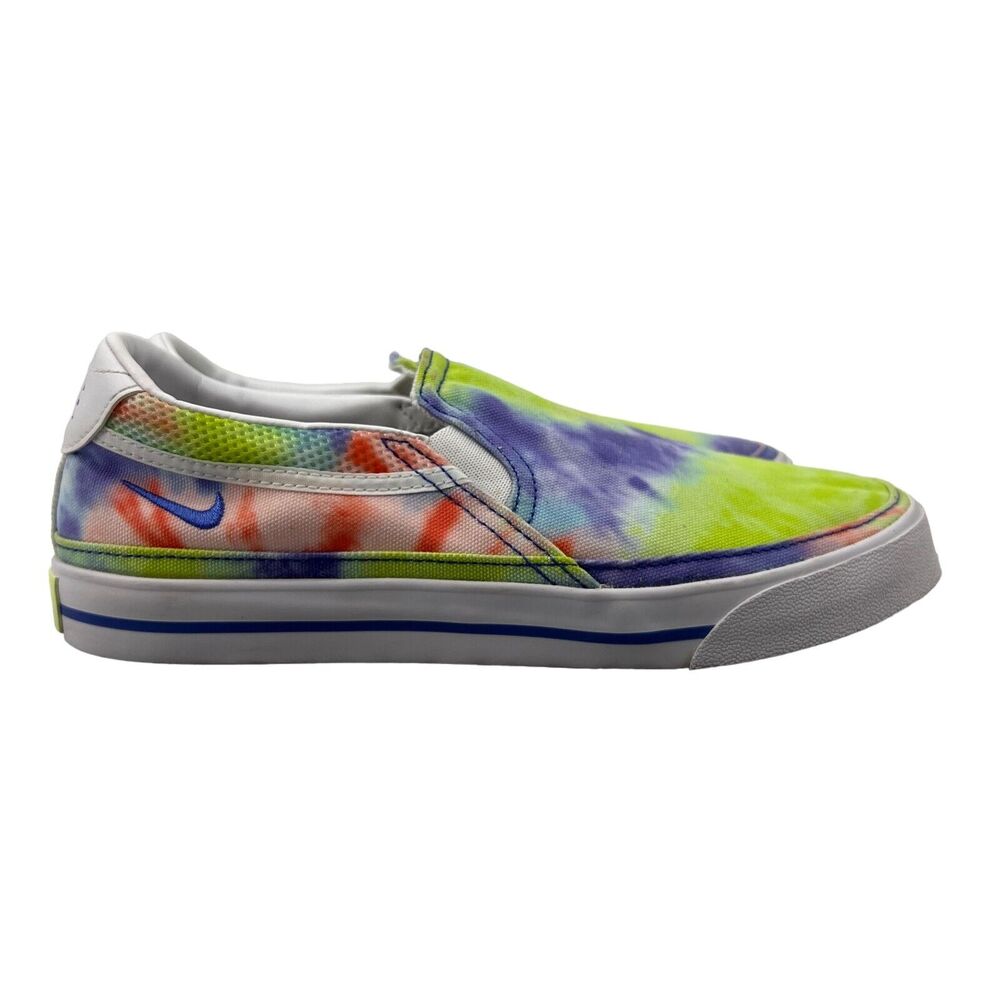 Nike Womens 7.5 Sneaker Court Legacy Retro Tie Dye Slip On Shoes CZ1752-900